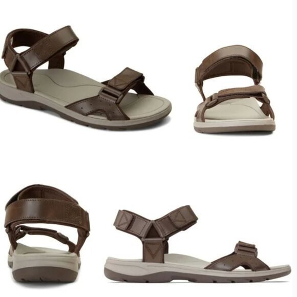 Vionic | Shoes | Vionic Leather Leo 3 Strap Orthotic Sandal  display picture 3